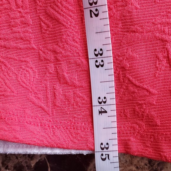 Women’s dress size 𝅺Medium scoop neck fit and flare salmon pink mini xhi… - Picture 6 of 9